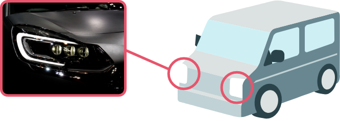 自動車（LEDヘッドライト）
