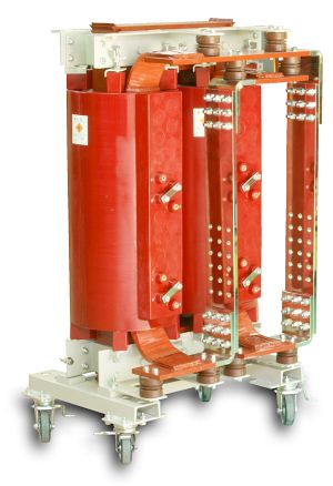 試験設備用変圧器（設計・製作事例１、100kVA 単相）の製品外観